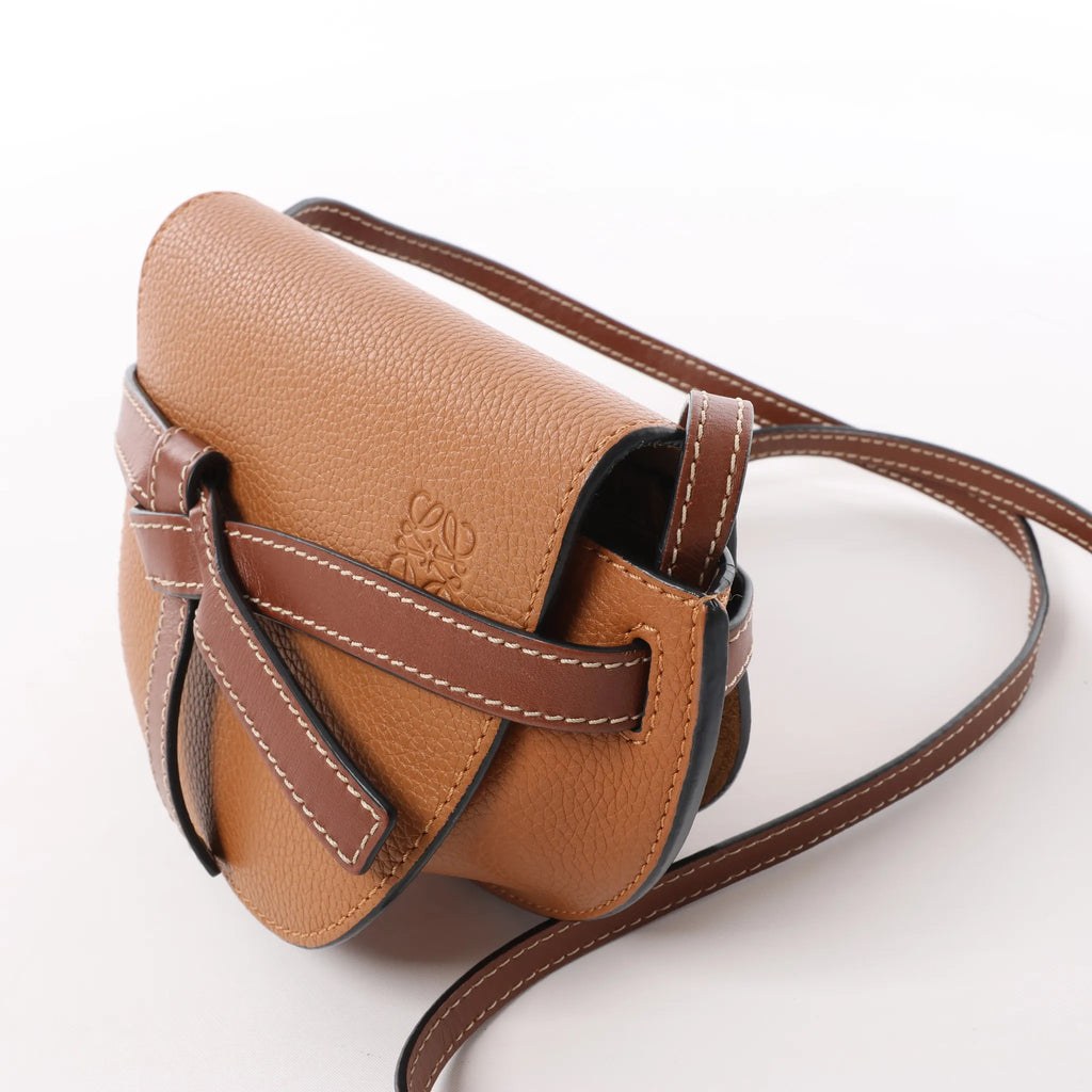 LOEWE Gate Small Crossbody Bag in Brown