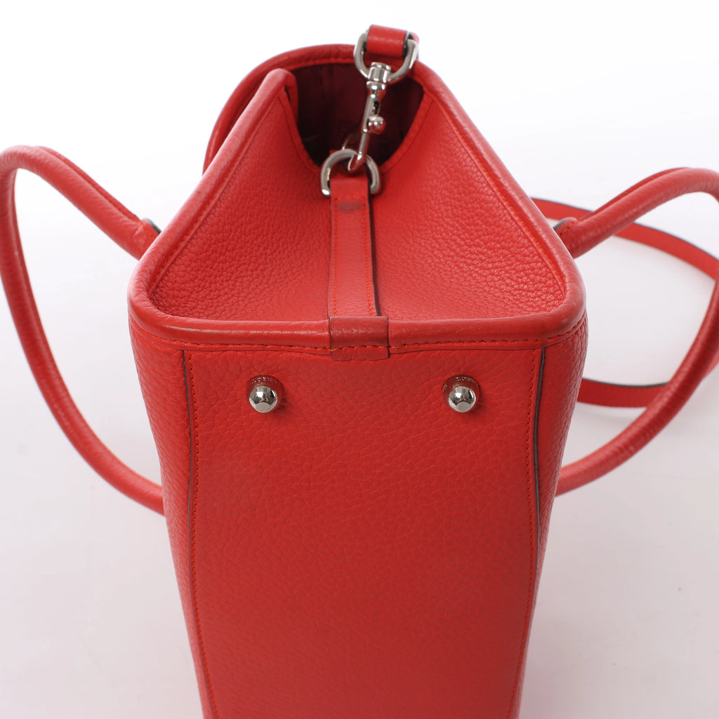 Bolso de mano LOEWE Puzzle pequeño de cuero 2 vías en rosa
