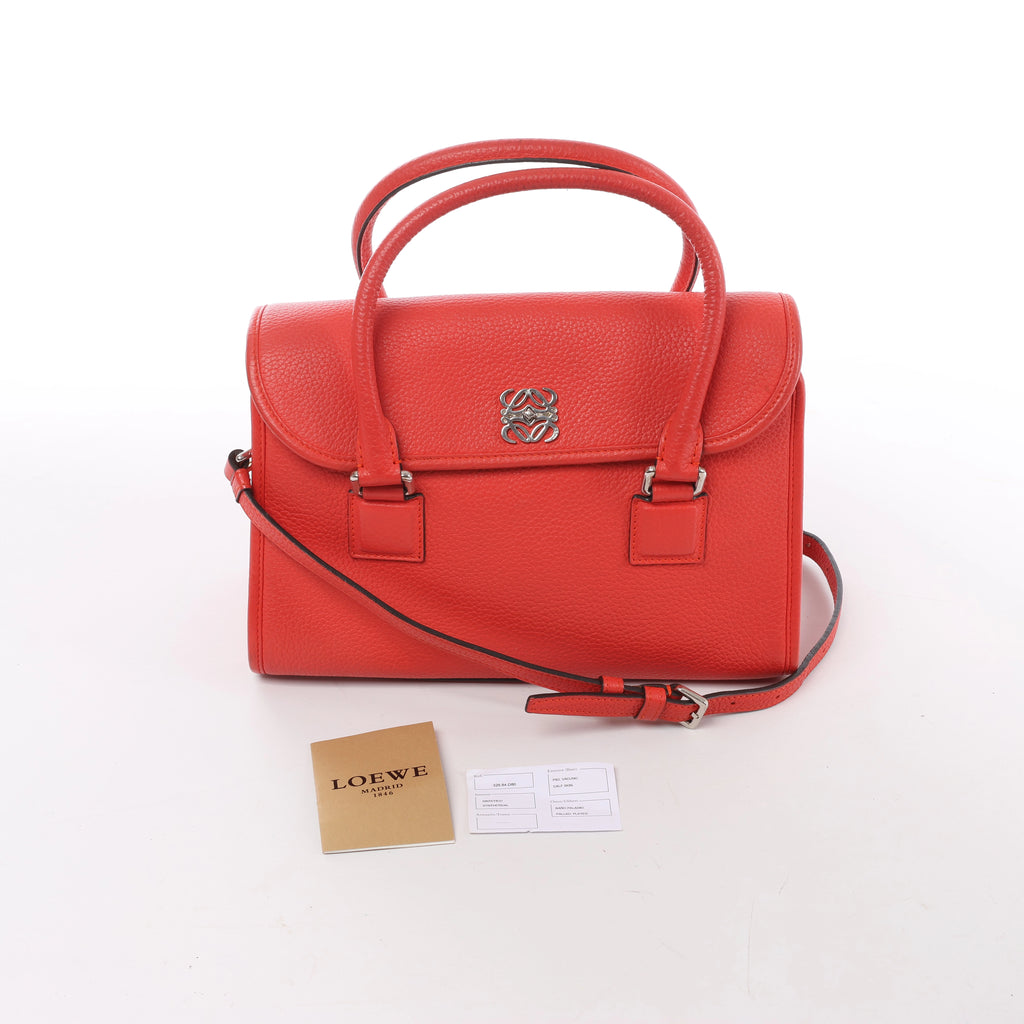 Bolso de mano LOEWE Puzzle pequeño de cuero 2 vías en rosa