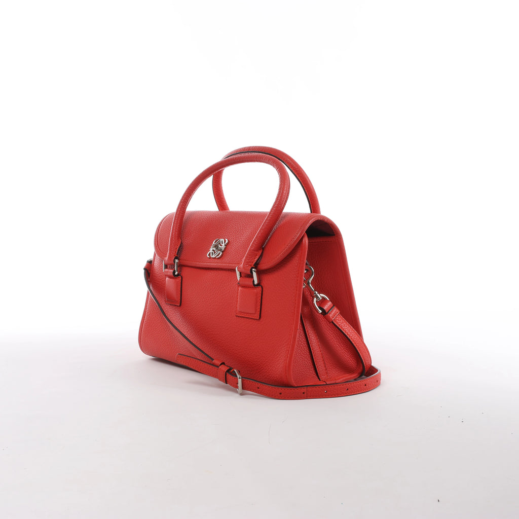 Bolso de mano LOEWE Puzzle pequeño de cuero 2 vías en rosa