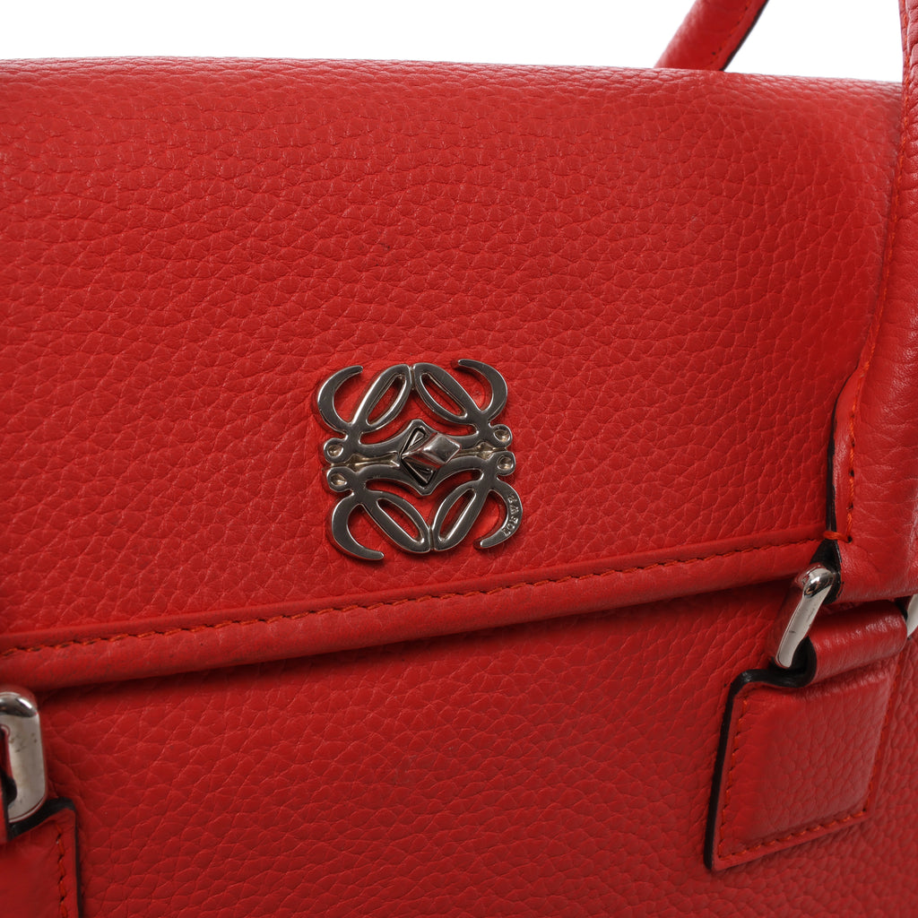 Bolso de mano LOEWE Puzzle pequeño de cuero 2 vías en rosa