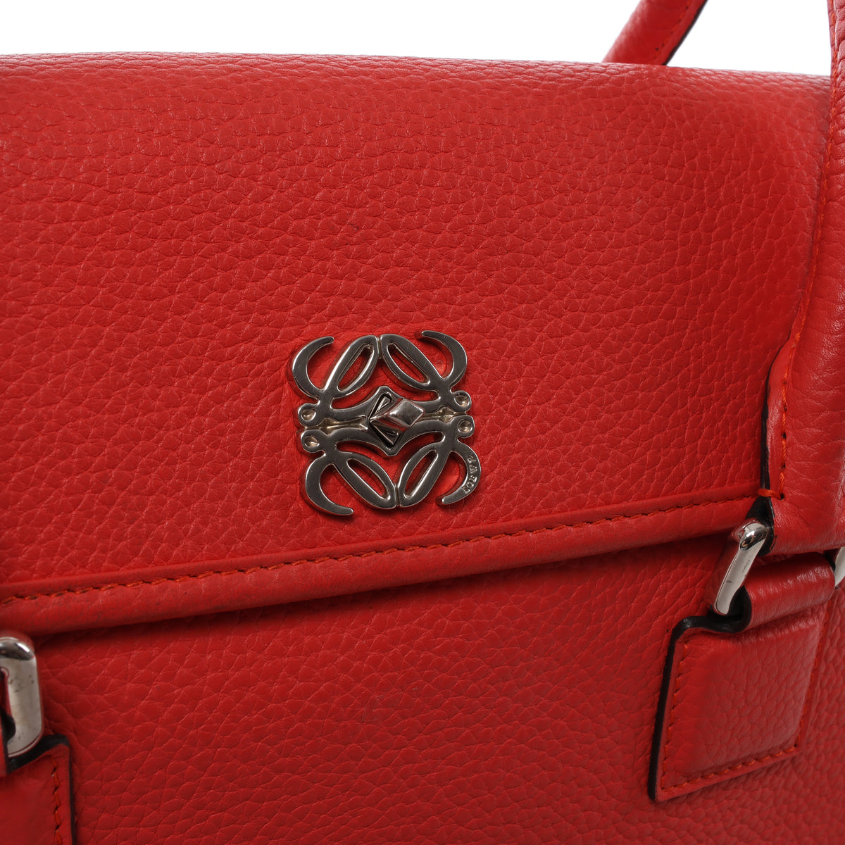 Bolso de mano LOEWE Puzzle pequeño de cuero 2 vías en rosa