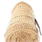 LOEWE Anagram Basket Small Raffia x Leather Handbag in Beige x Brown