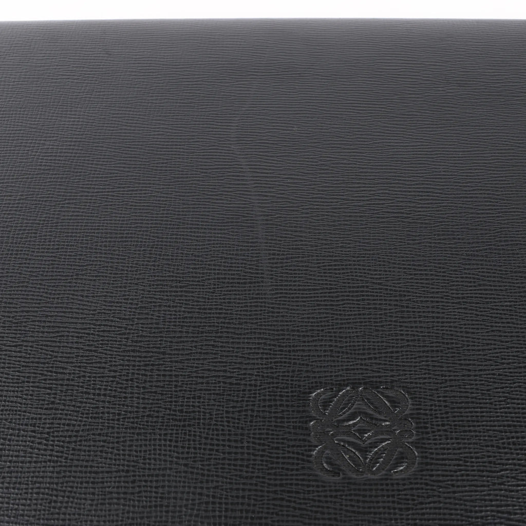 Loewe Anagram Leather Travel Bag in Black