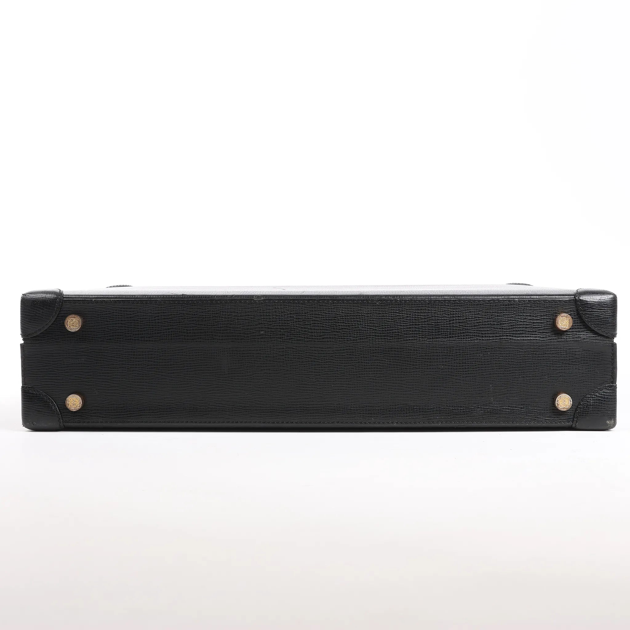Loewe Anagram Leather Travel Bag in Black