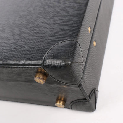 Loewe Anagram Leather Travel Bag in Black