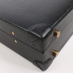 Loewe Anagram Leather Travel Bag in Black