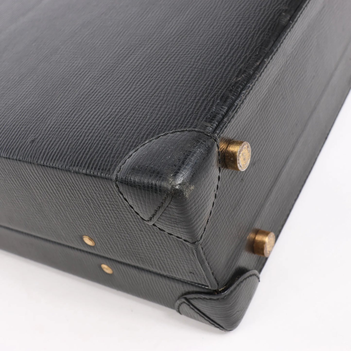 Loewe Anagram Leather Travel Bag in Black