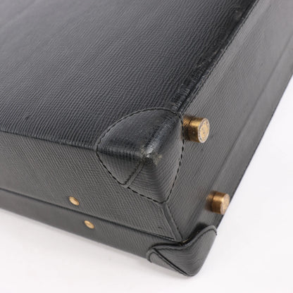 Loewe Anagram Leather Travel Bag in Black