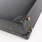Loewe Anagram Leather Travel Bag in Black