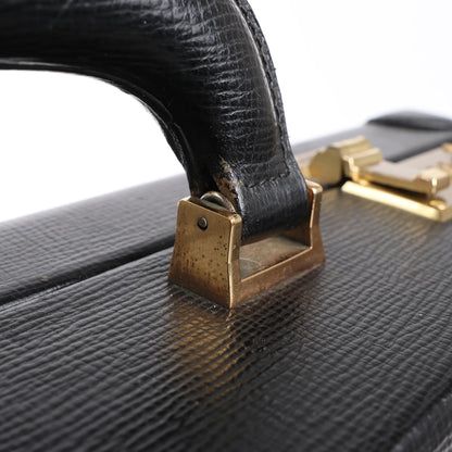 Loewe Anagram Leather Travel Bag in Black