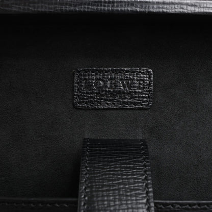 Loewe Anagram Leather Travel Bag in Black