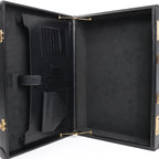 Loewe Anagram Leather Travel Bag in Black