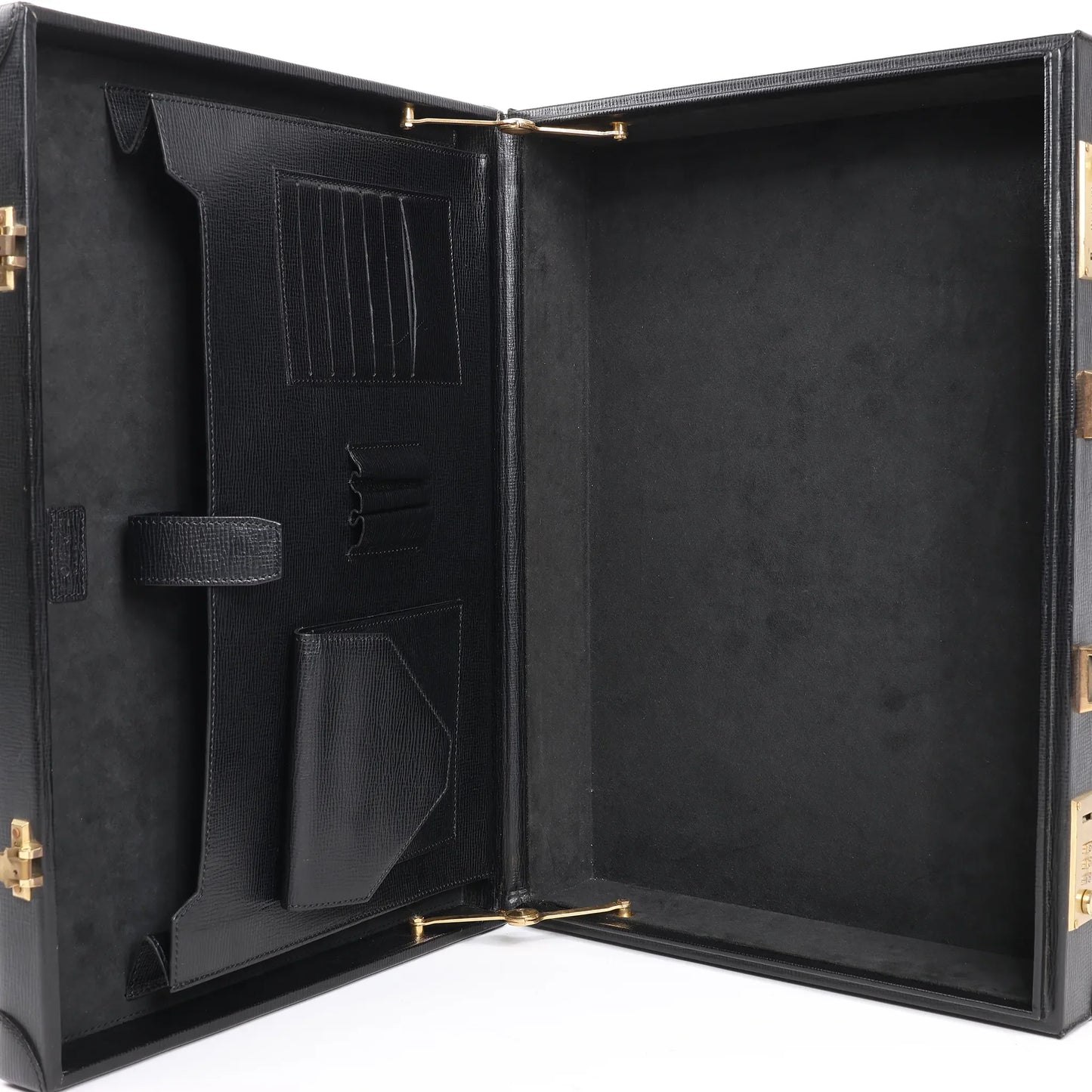 Loewe Anagram Leather Travel Bag in Black