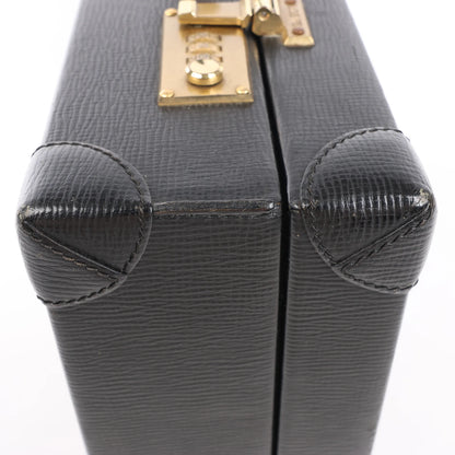 Loewe Anagram Leather Travel Bag in Black