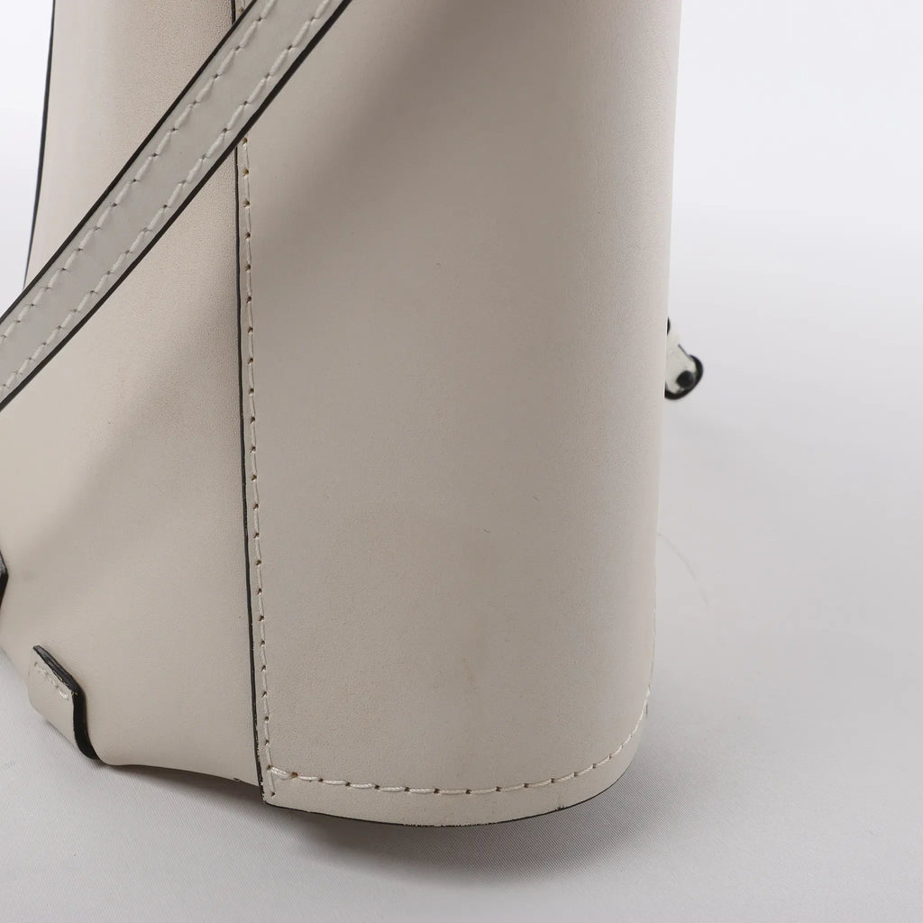 LOEWE Bamboo Buckets Leather 2Way Handbag in White