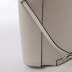 LOEWE Bamboo Buckets Leather 2Way Handbag in White