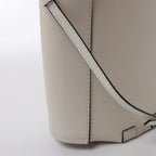 LOEWE Bamboo Buckets Leather 2Way Handbag in White