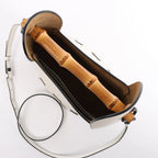 LOEWE Bamboo Buckets Leather 2Way Handbag in White
