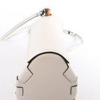 LOEWE Bamboo Buckets Leather 2Way Handbag in White