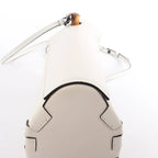 LOEWE Bamboo Buckets Leather 2Way Handbag in White