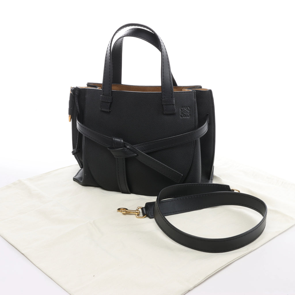Bolso de mano LOEWE Puzzle pequeño de cuero 2 vías en rosa