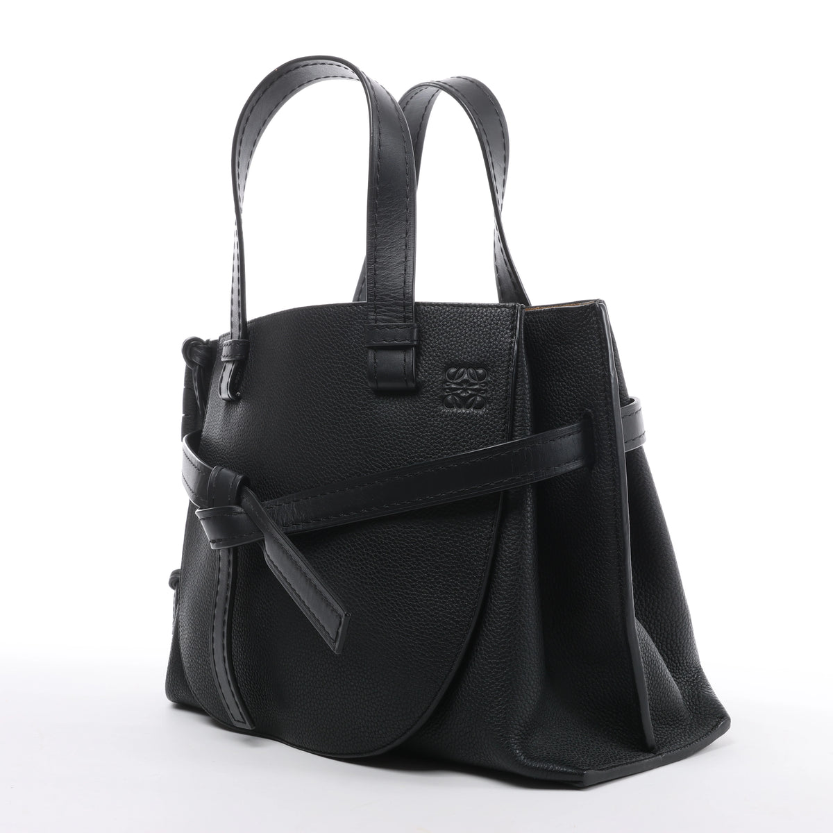Bolso de mano LOEWE Puzzle pequeño de cuero 2 vías en rosa
