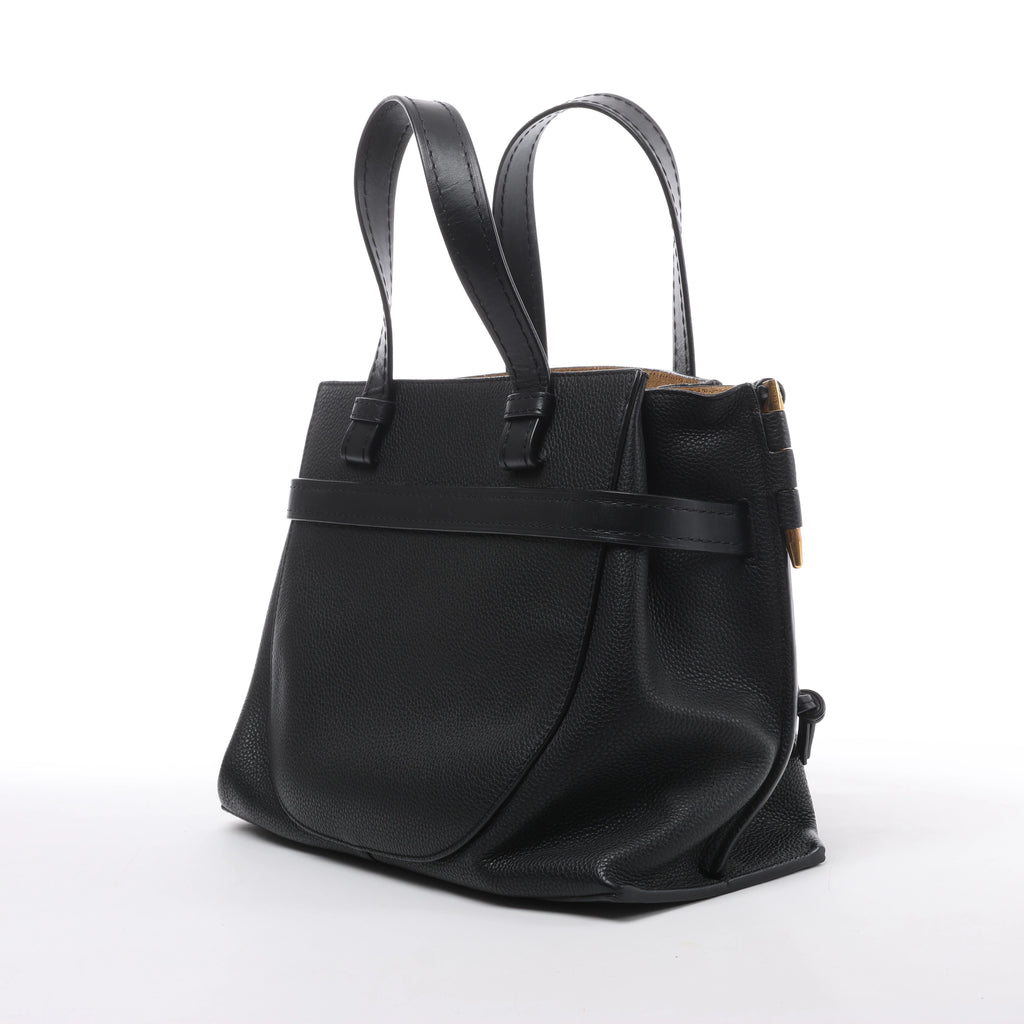 Bolso de mano LOEWE Puzzle pequeño de cuero 2 vías en rosa