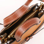 LOEWE Gate Top Handle Leather 2Way Handbag in Brown