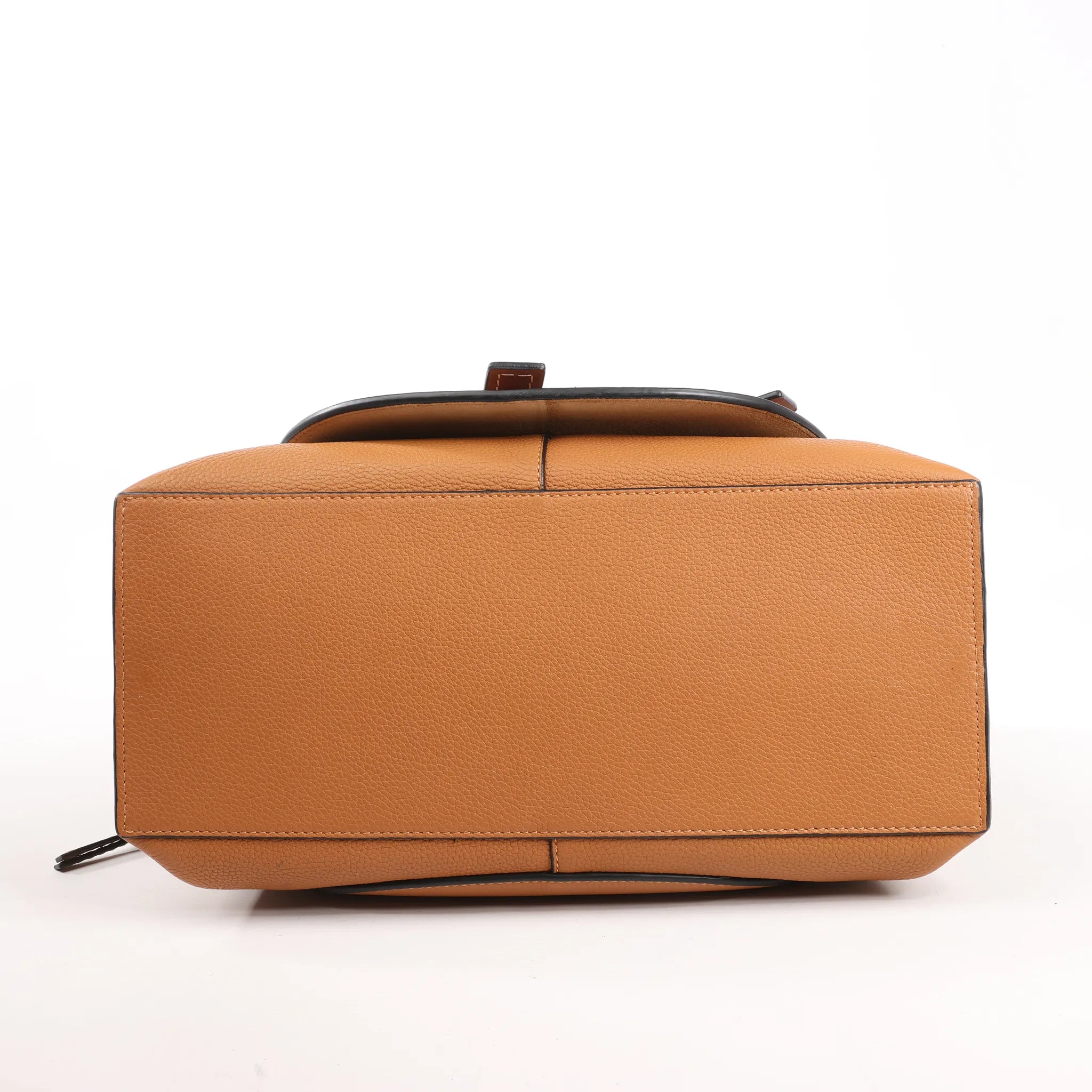 LOEWE Gate Top Handle Leather 2Way Handbag in Brown