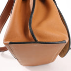 LOEWE Gate Top Handle Leather 2Way Handbag in Brown