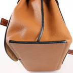 LOEWE Gate Top Handle Leather 2Way Handbag in Brown