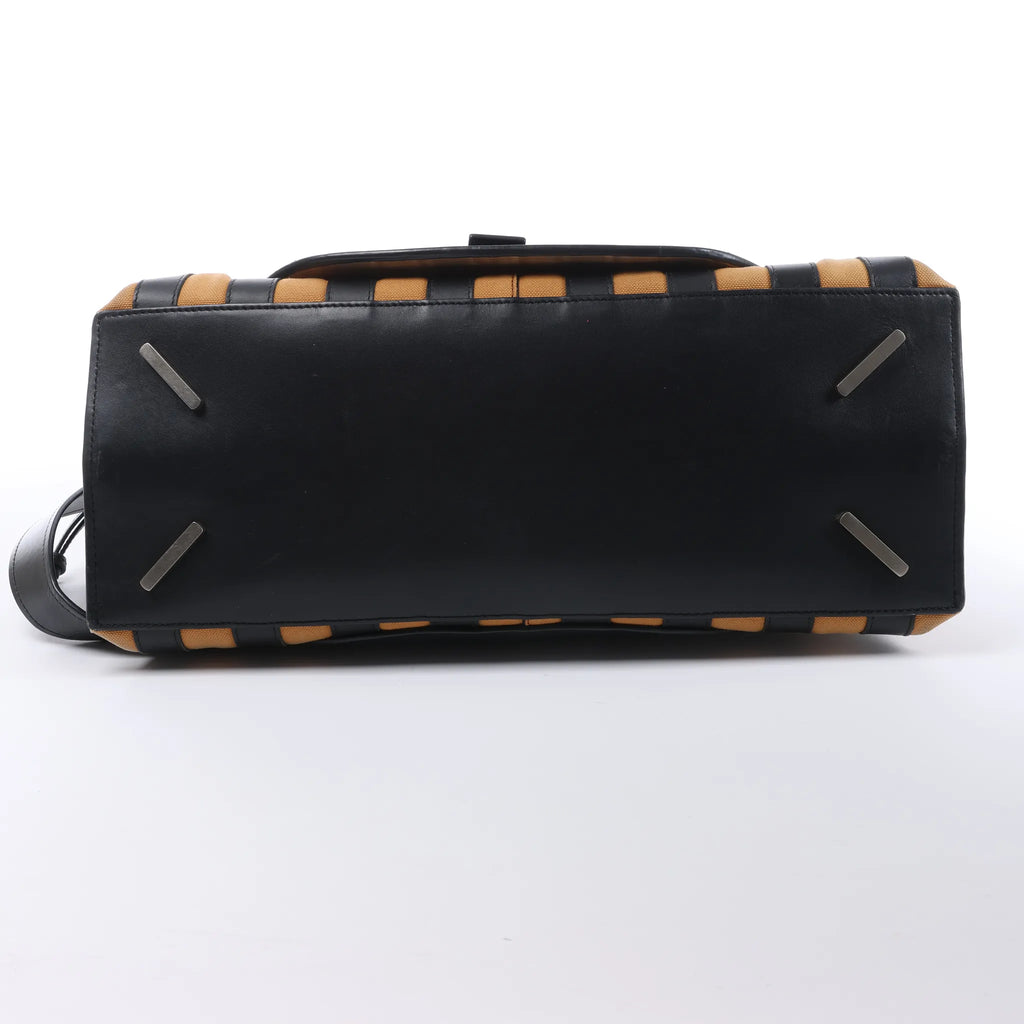 Bolso de mano LOEWE Gate Top Handle de cuero, 2 en 1, color negro