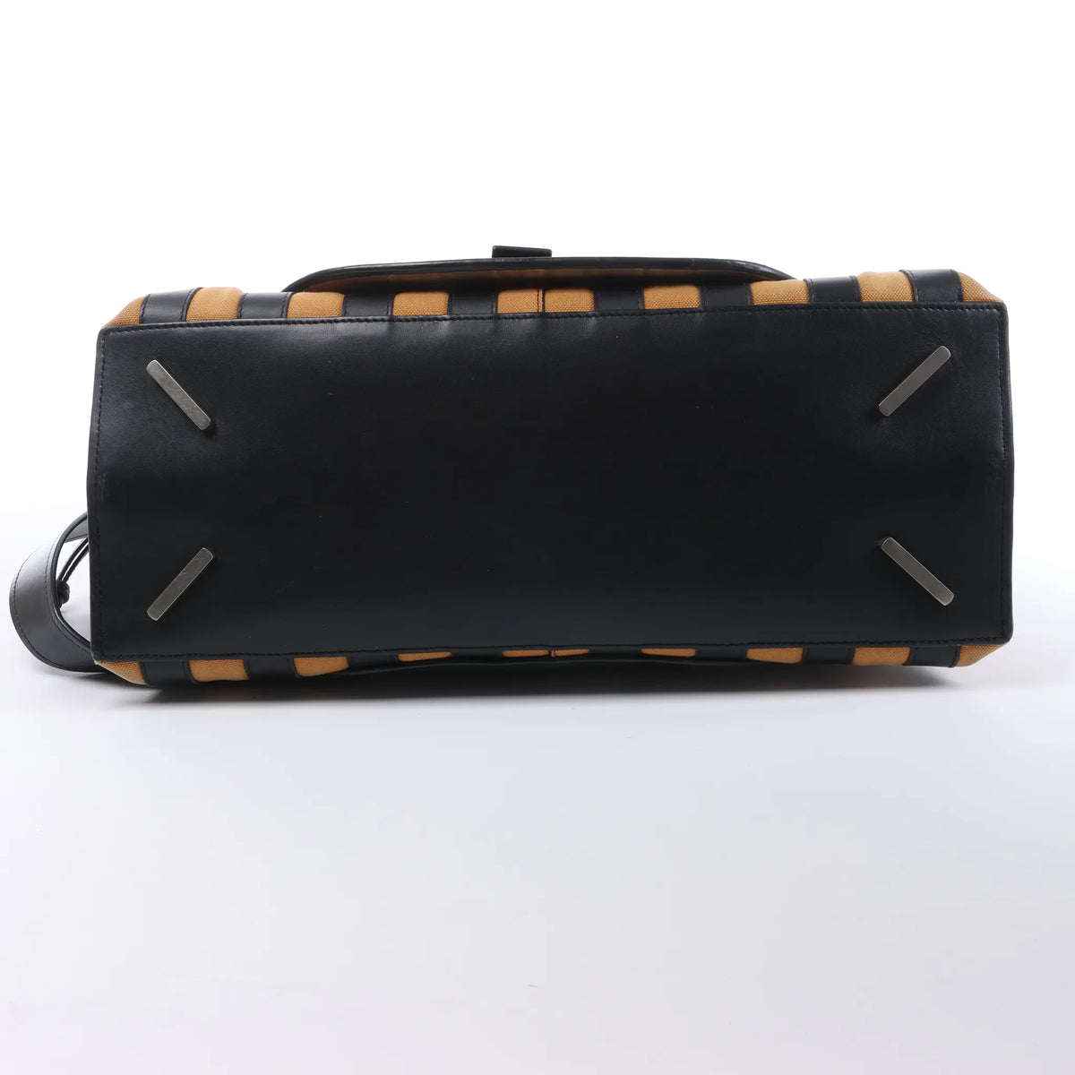LOEWE Gate Top Handle Leather 2Way Handbag in Black