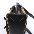 LOEWE Gate Top Handle Leather 2Way Handbag in Black
