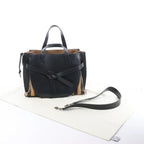 LOEWE Gate Top Handle Leather 2Way Handbag in Black
