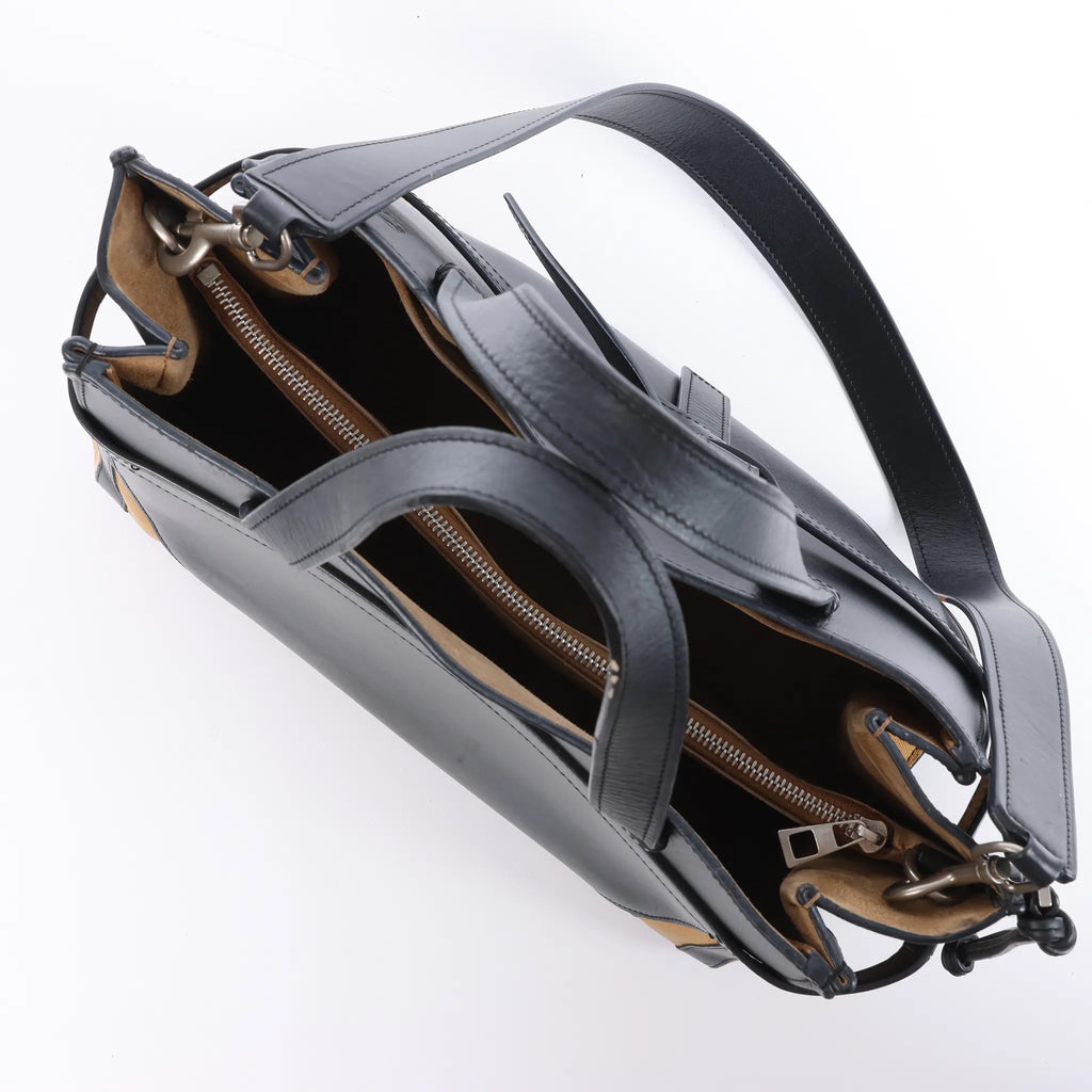 Bolso de mano LOEWE Gate Top Handle de cuero, 2 en 1, color negro