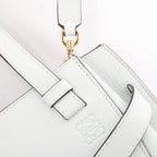 LOEWE Gate Mini Top Handle Leather 2Way Handbag in Gray