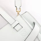 LOEWE Gate Mini Top Handle Leather 2Way Handbag in Gray