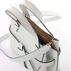 LOEWE Gate Mini Top Handle Leather 2Way Handbag in Gray