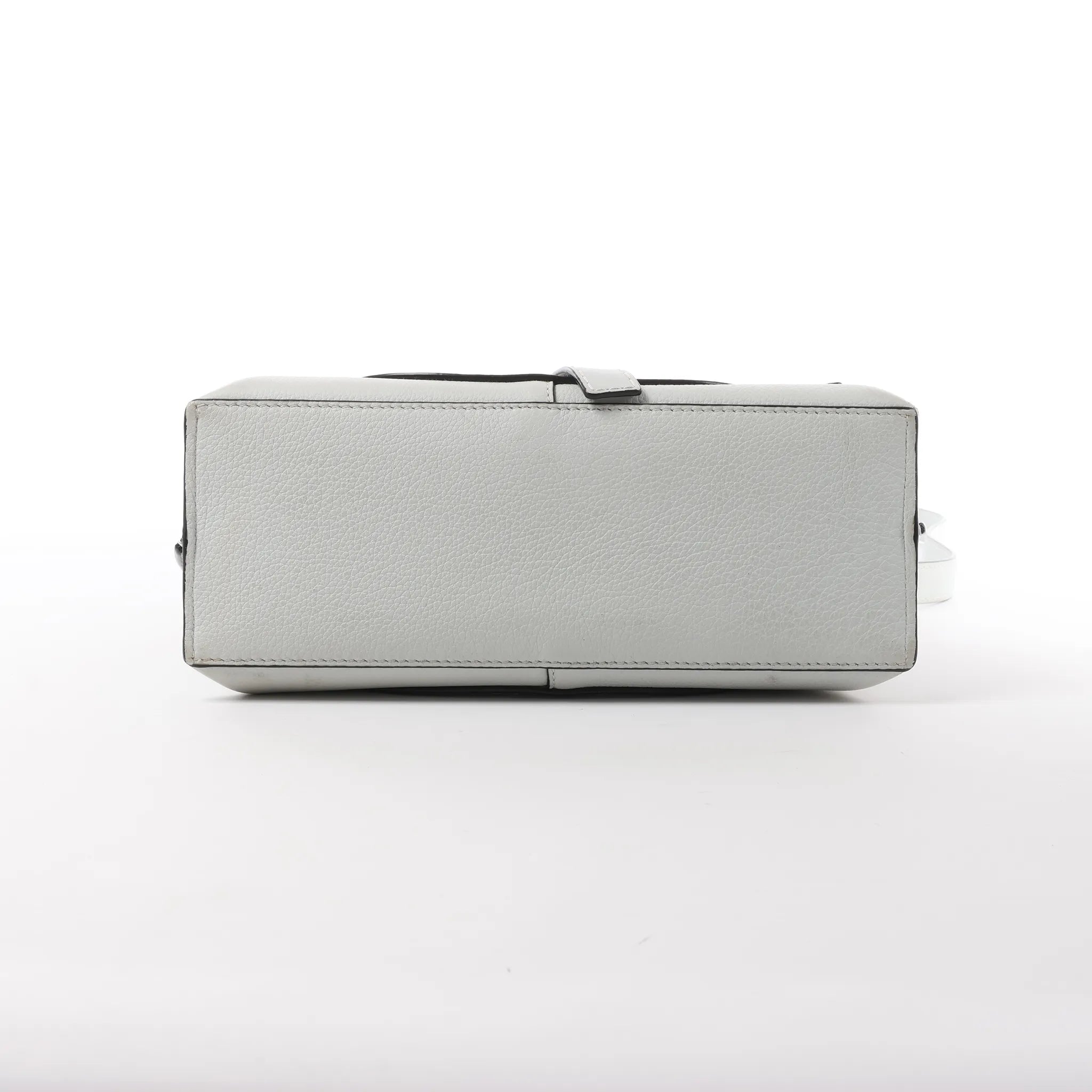 LOEWE Gate Mini Top Handle Leather 2Way Handbag in Gray