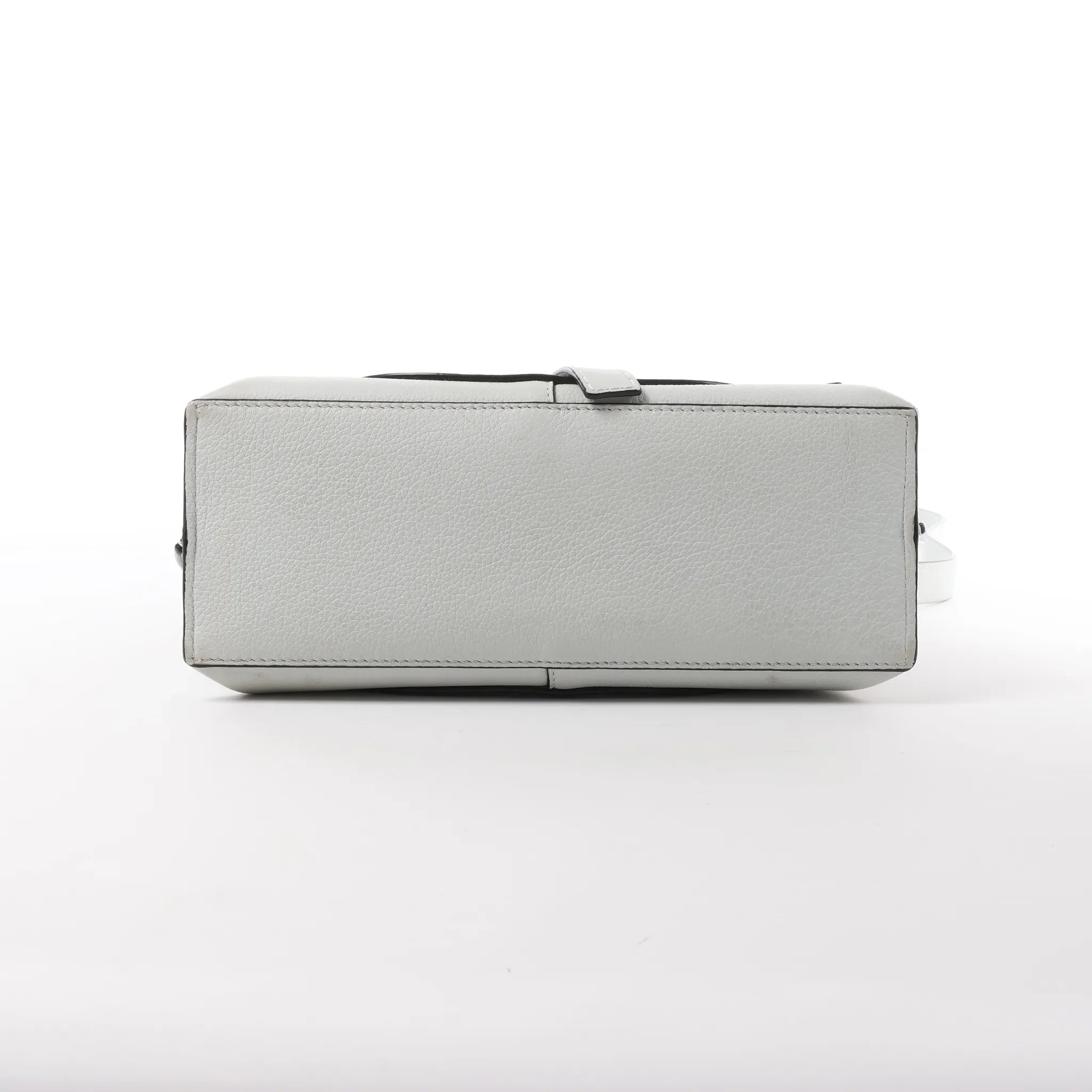 LOEWE Gate Mini Top Handle Leather 2Way Handbag in Gray