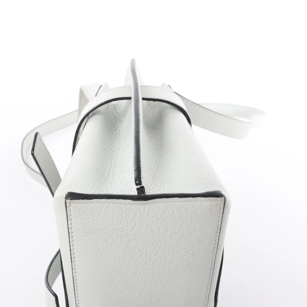 LOEWE Gate Mini Top Handle Leather 2Way Handbag in Gray