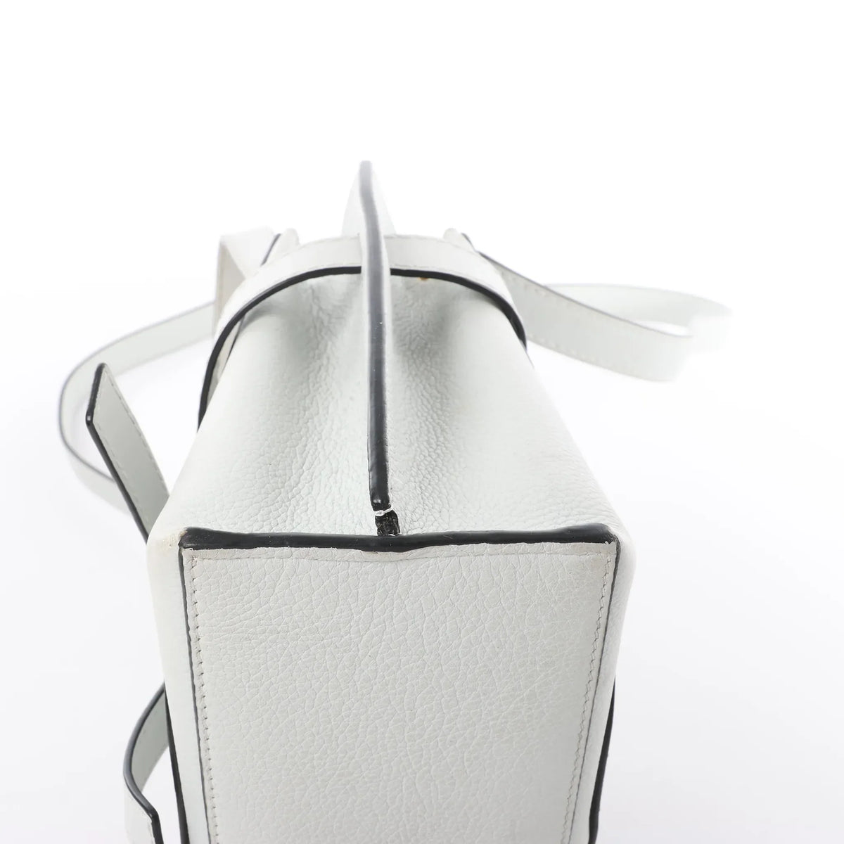 LOEWE Gate Mini Top Handle Leather 2Way Handbag in Gray
