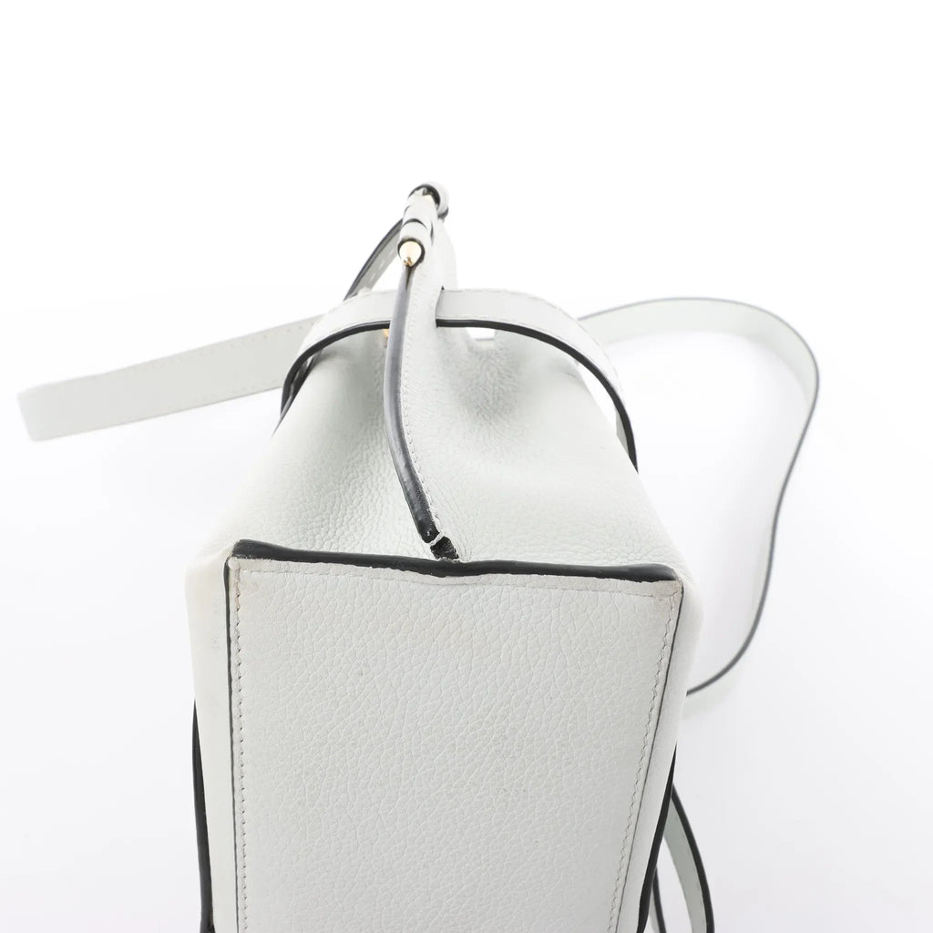 LOEWE Gate Mini Top Handle Leather 2Way Handbag in Gray