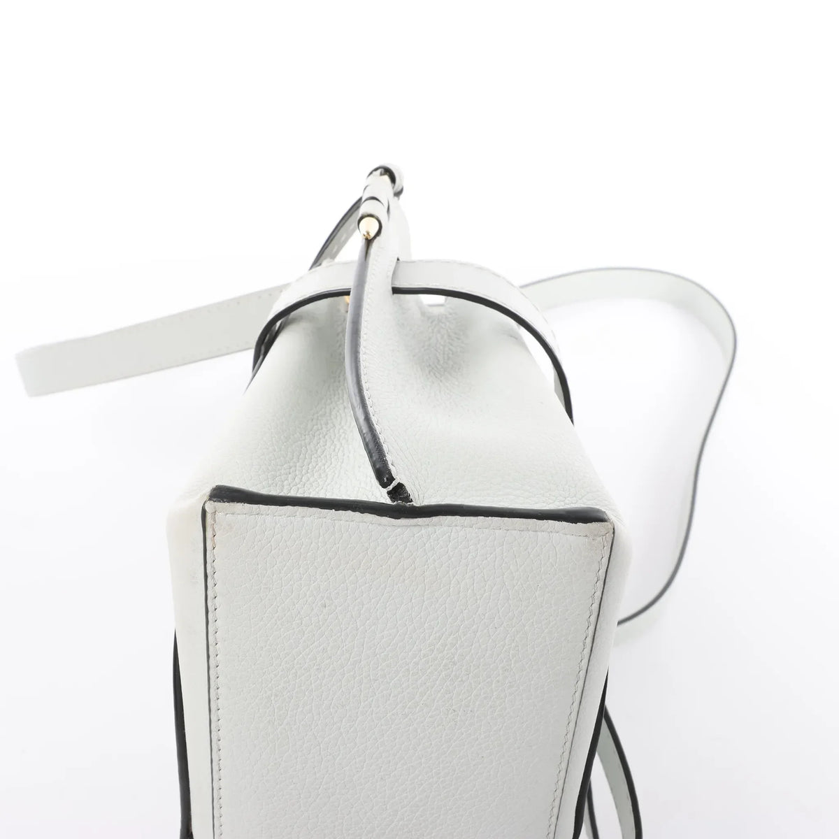 LOEWE Gate Mini Top Handle Leather 2Way Handbag in Gray