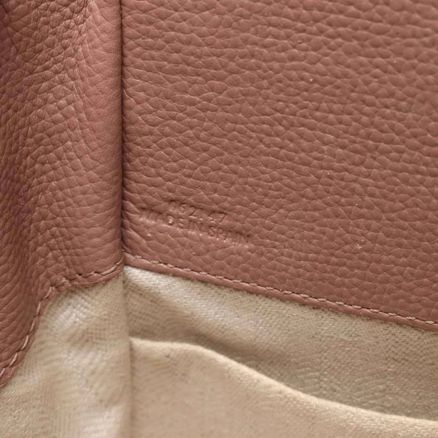 LOEWE Hammock Mini Leather 2Way Handbag in Dusty Pink