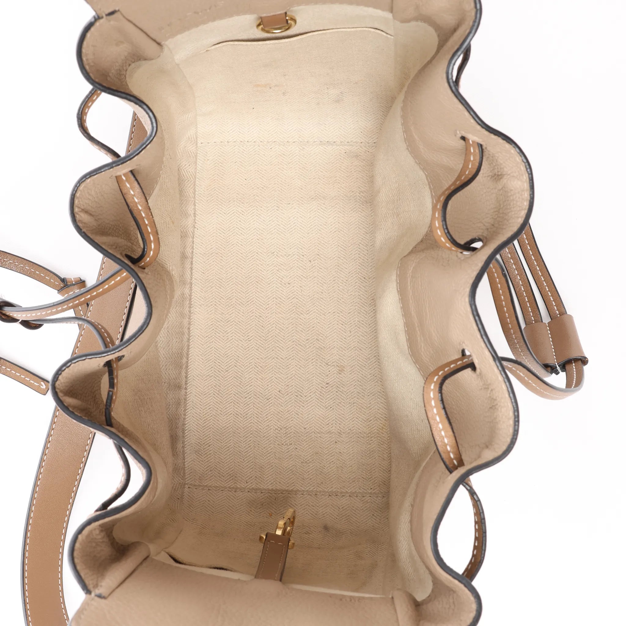 LOEWE Hammock Small Leather 2Way Handbag in Beige