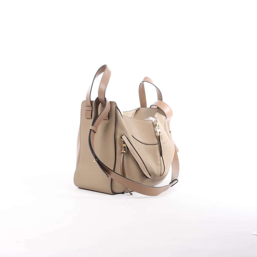 LOEWE Hammock Medium Leather 2Way Handbag in Beige
