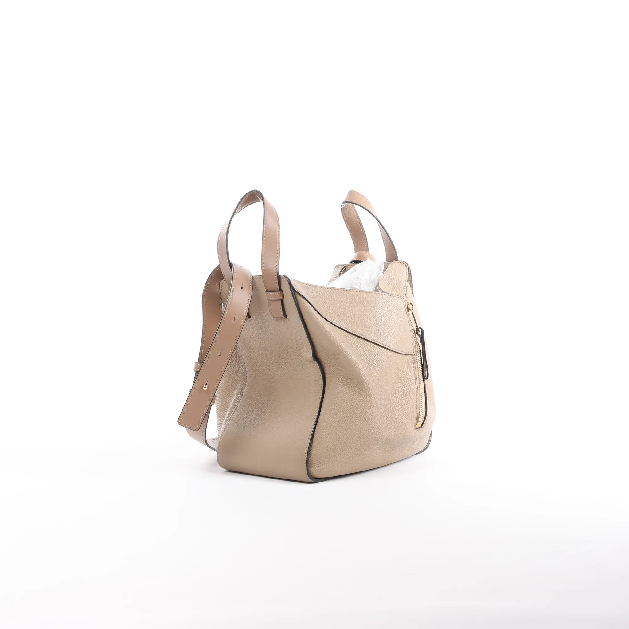 LOEWE Hammock Medium Leather 2Way Handbag in Beige